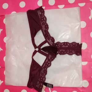Victoria's Secret, very sexy, thong, extra small, burgundy